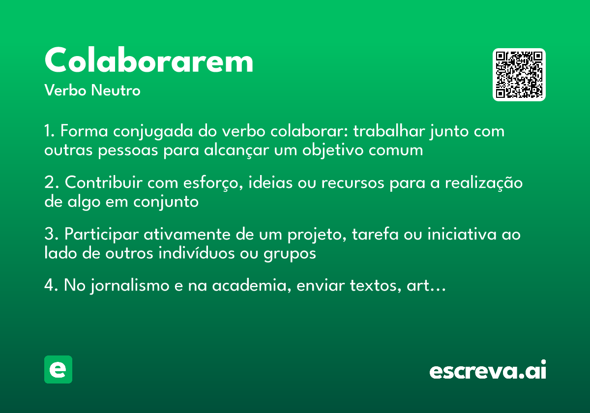 colaborarem