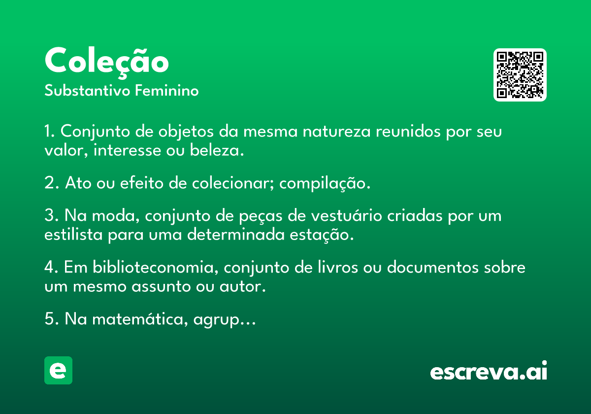 coleção