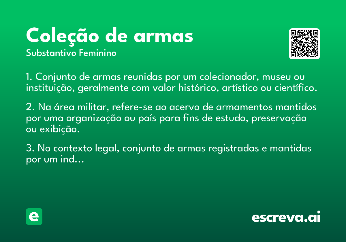 coleção de armas