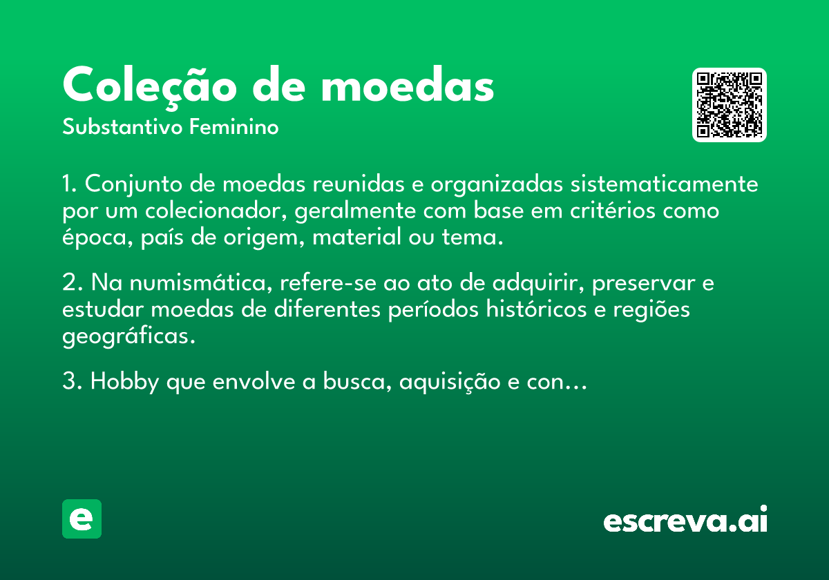 coleção de moedas