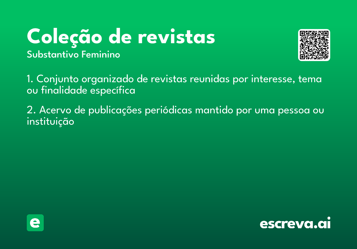 coleção de revistas