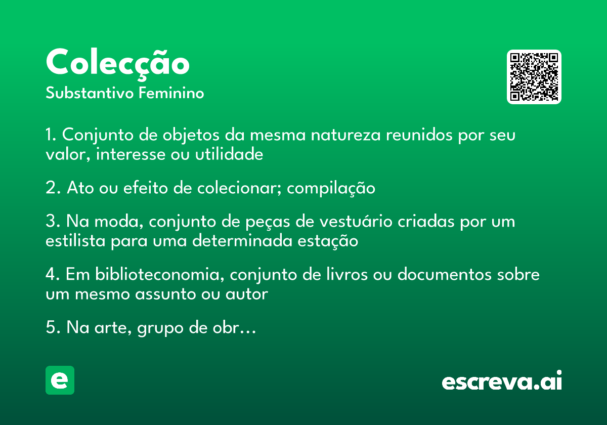 colecção