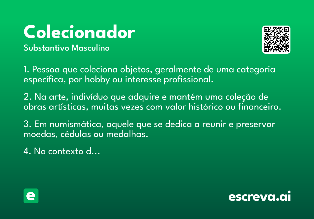 colecionador
