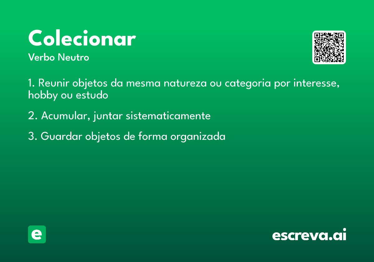 colecionar