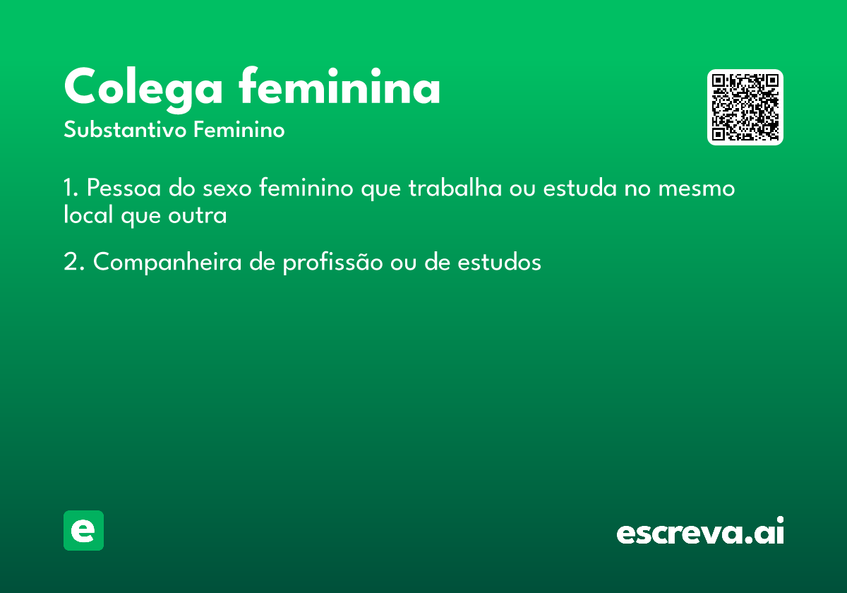 colega feminina