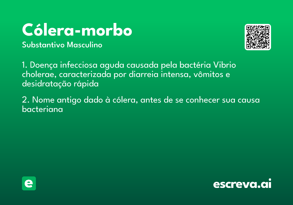cólera-morbo