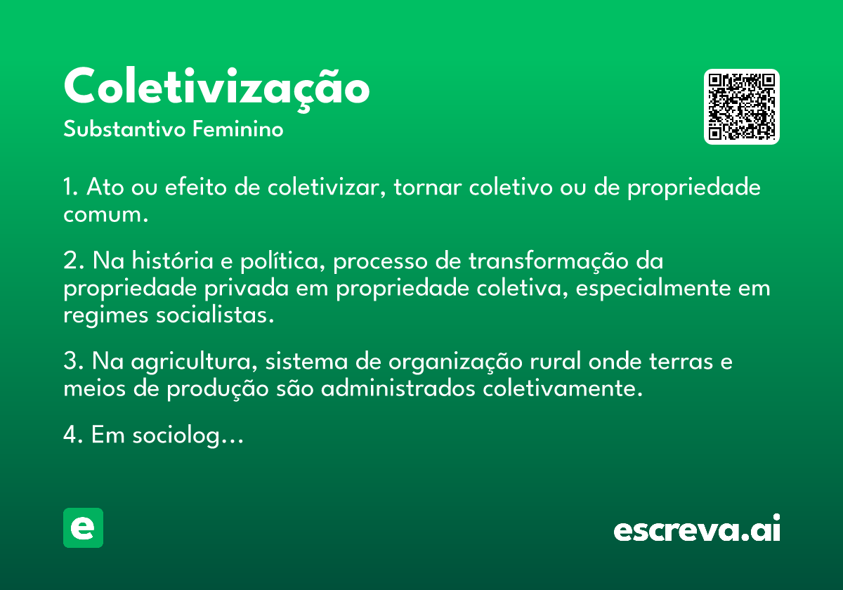 coletivização