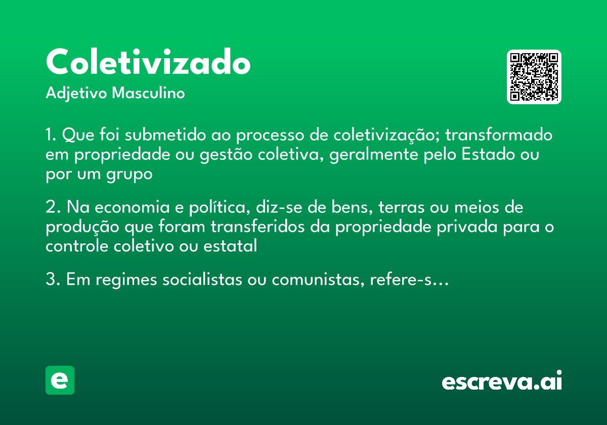 coletivizado