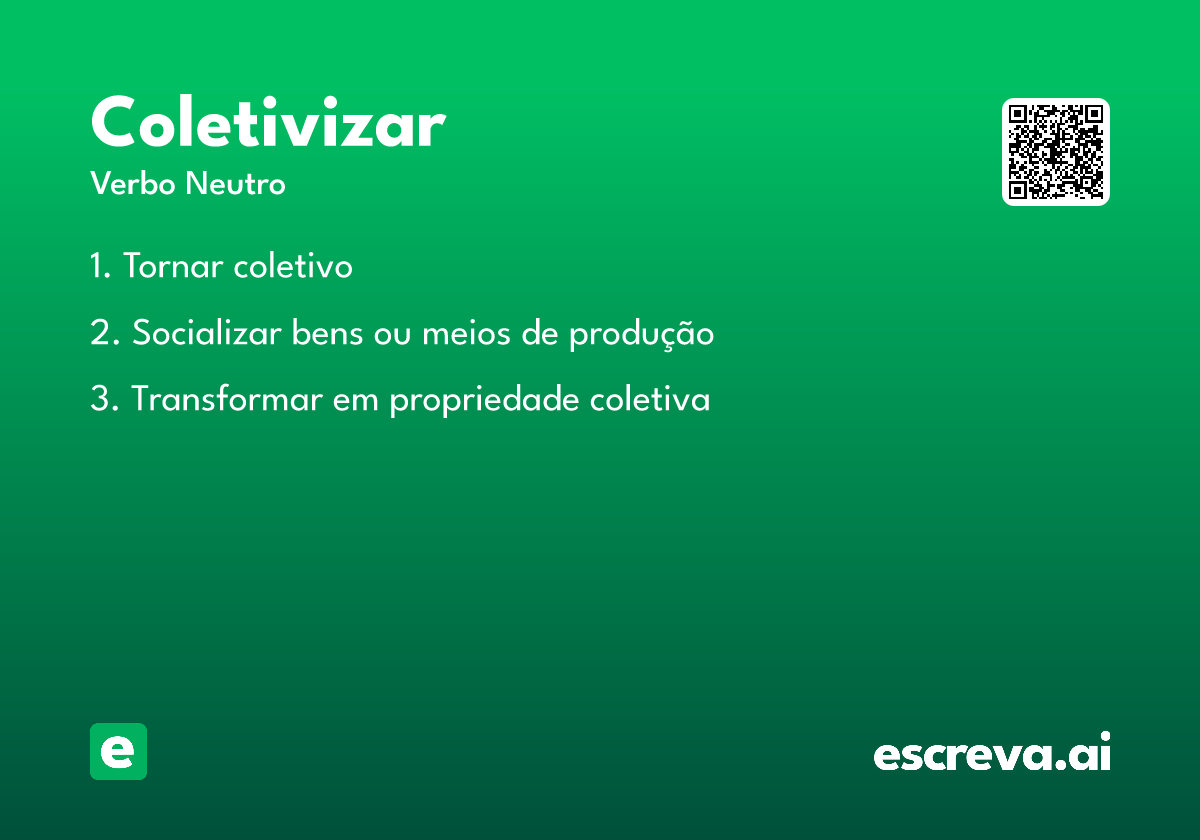 coletivizar