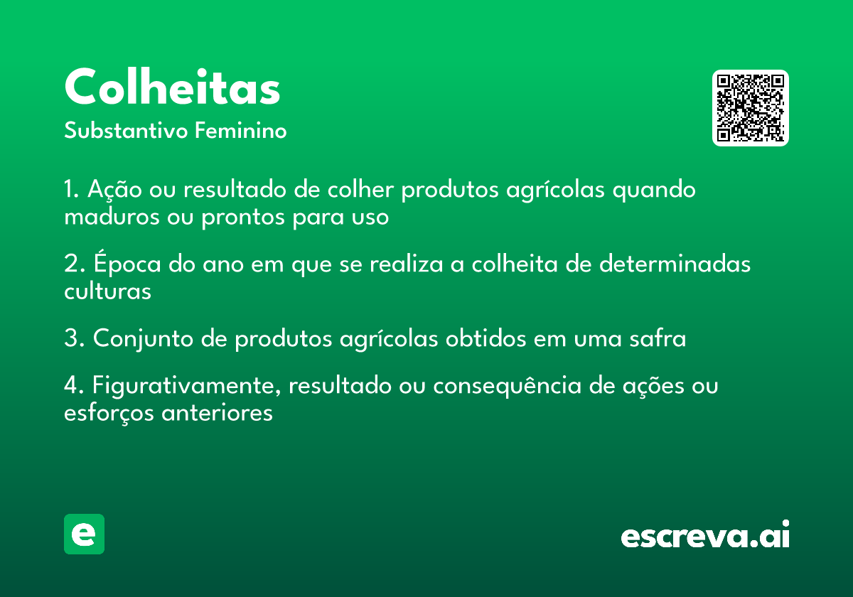 colheitas