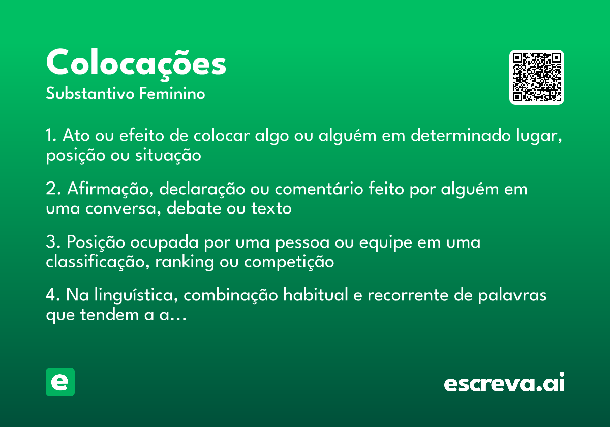 colocações