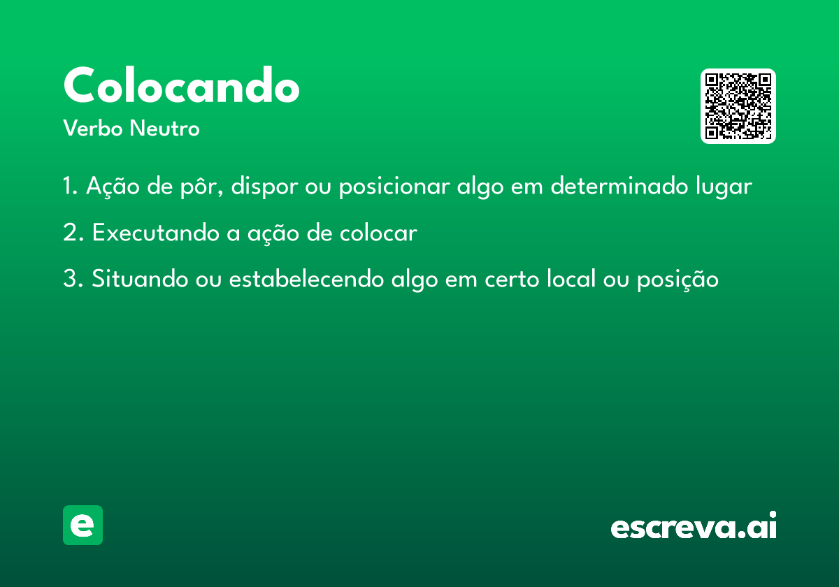colocando