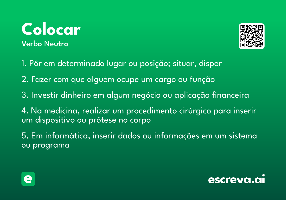 colocar