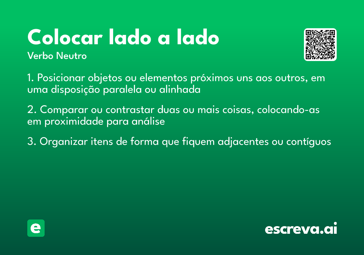 colocar lado a lado
