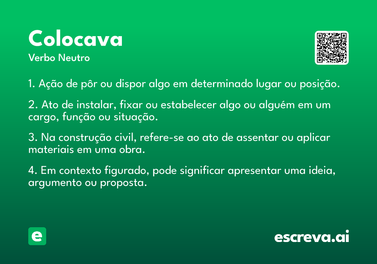 colocava