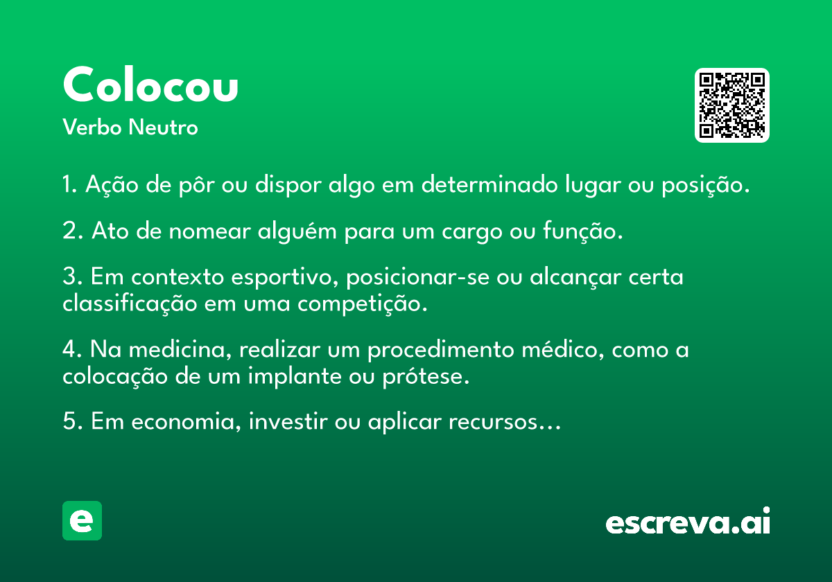 colocou