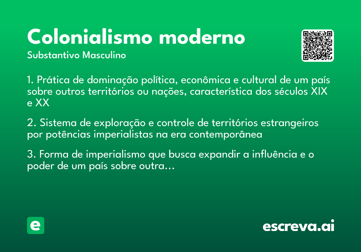 colonialismo moderno