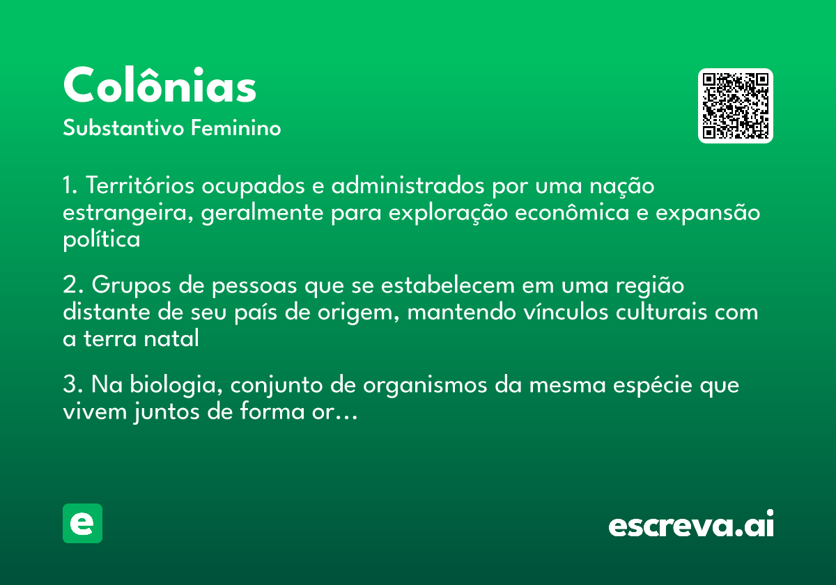colônias