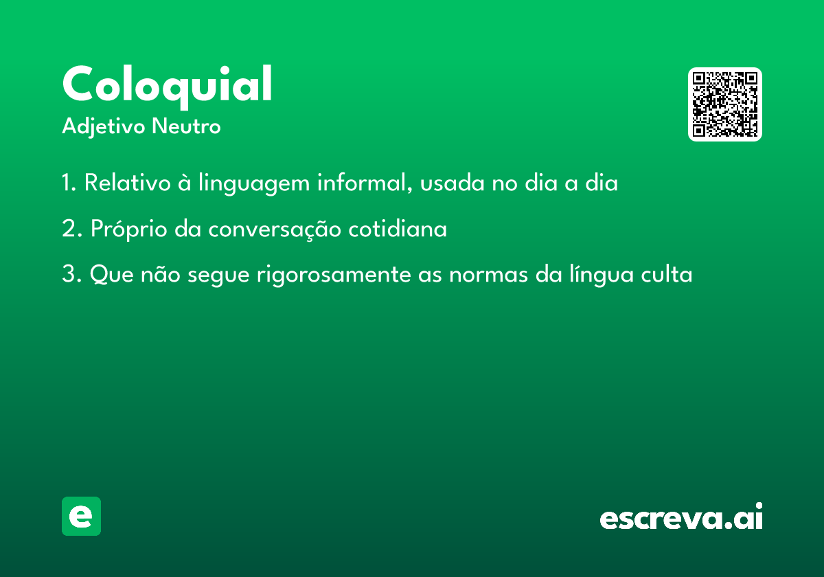 coloquial