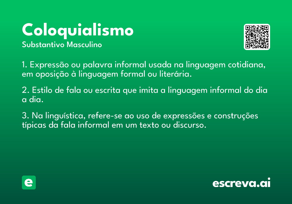 coloquialismo