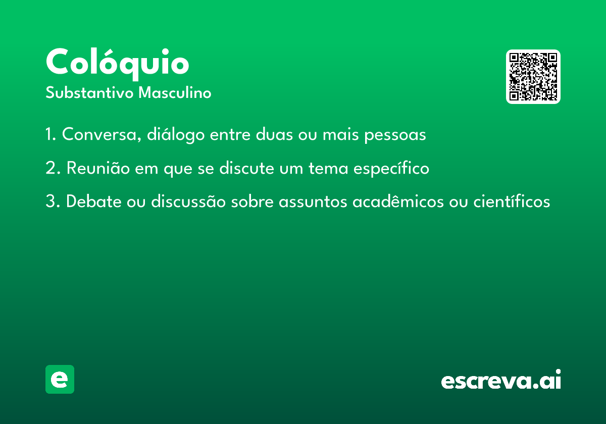 colóquio