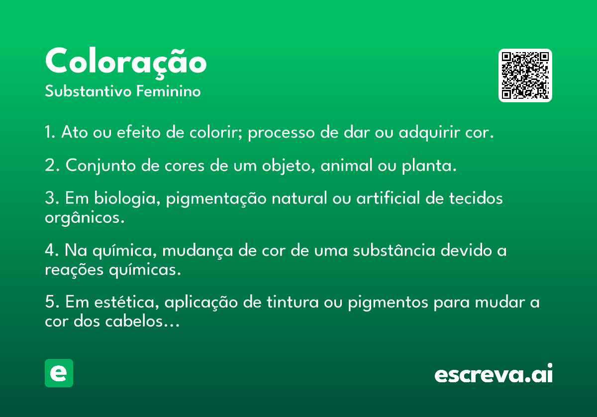 coloração