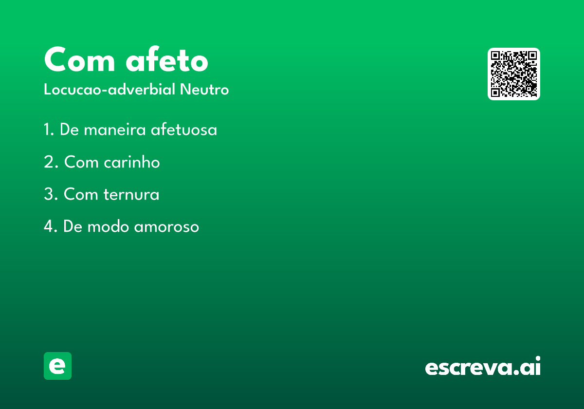 com afeto