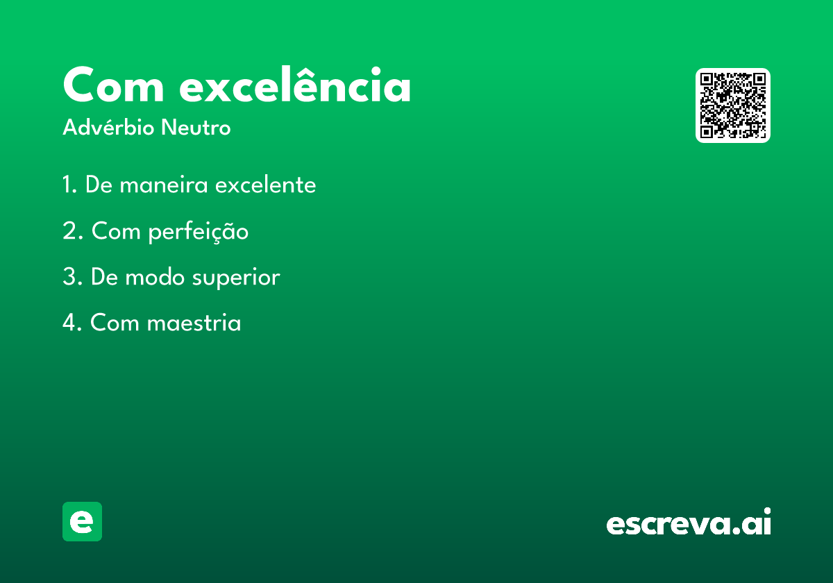 com excelência