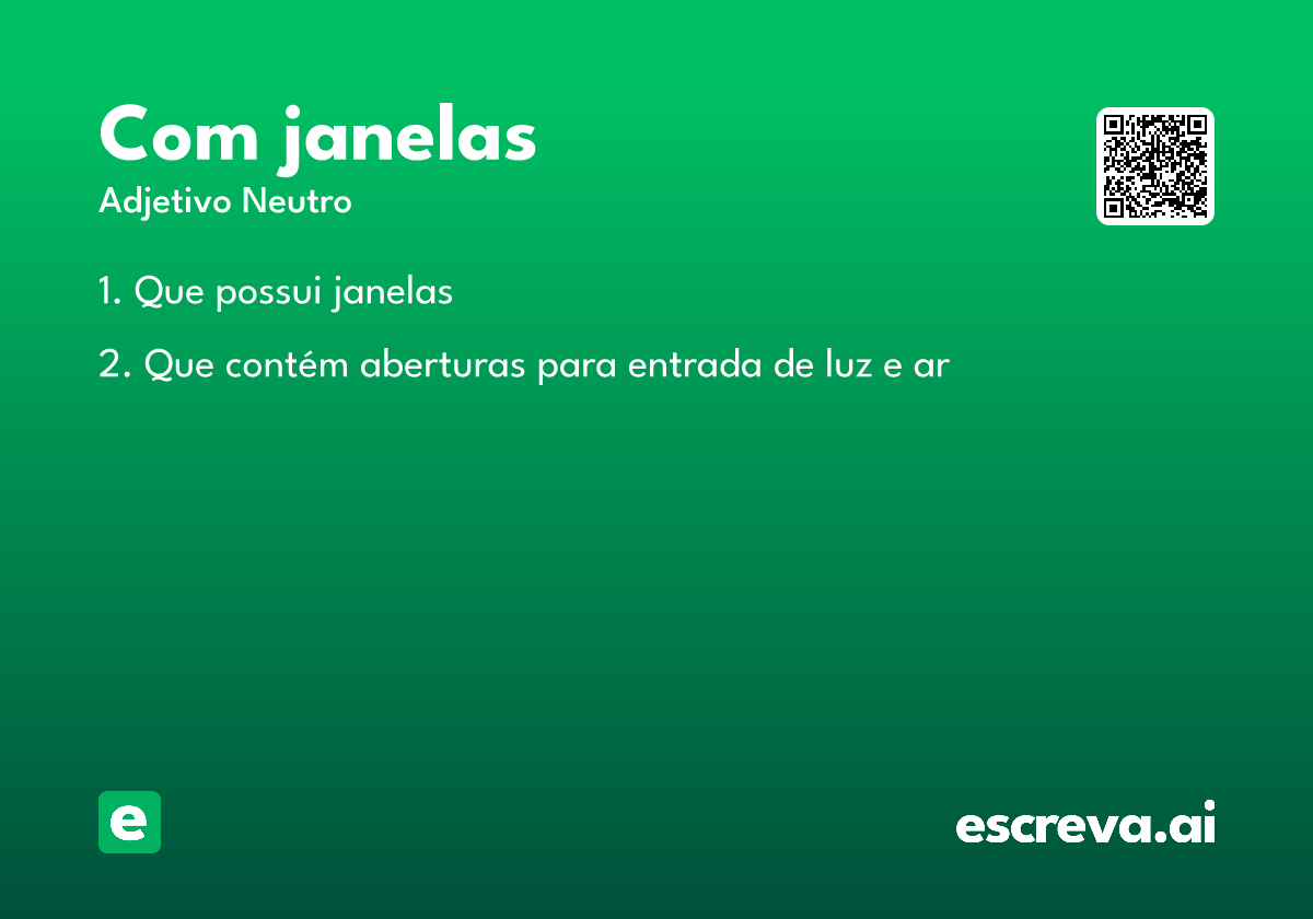 com janelas