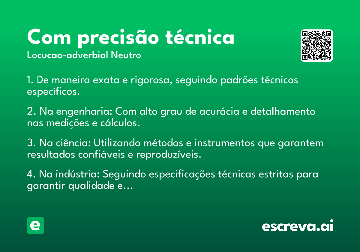 com precisão técnica
