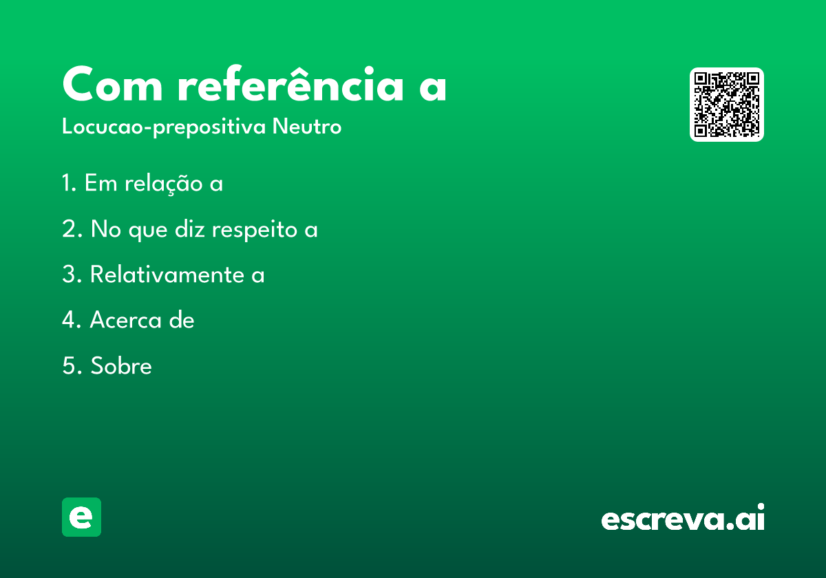 com referência a