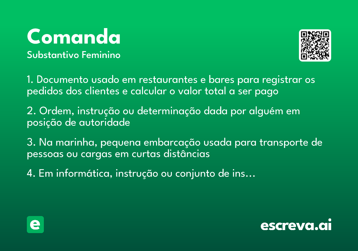 comanda