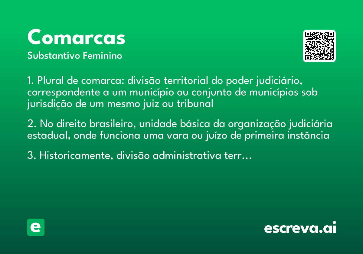 comarcas