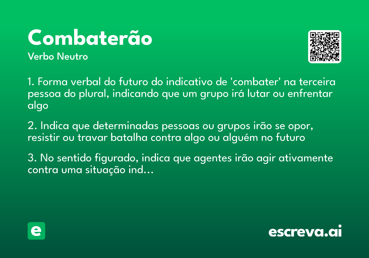 combaterão