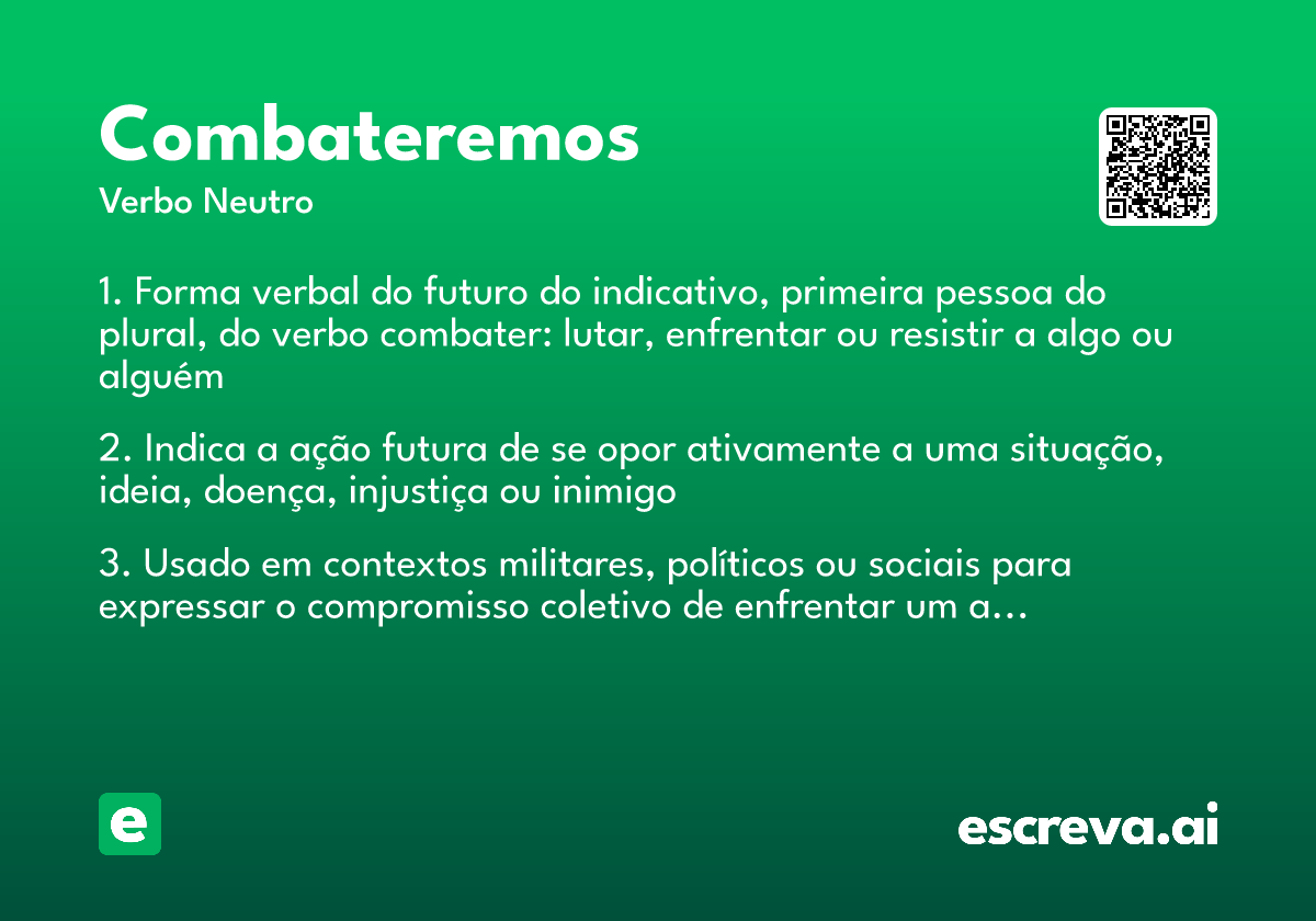 combateremos