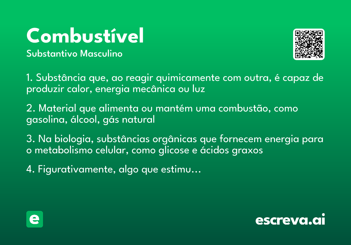 combustível