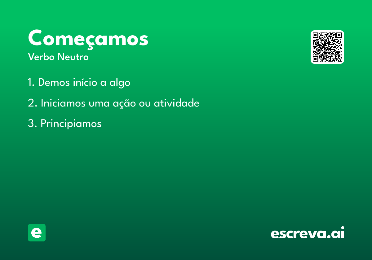 começamos