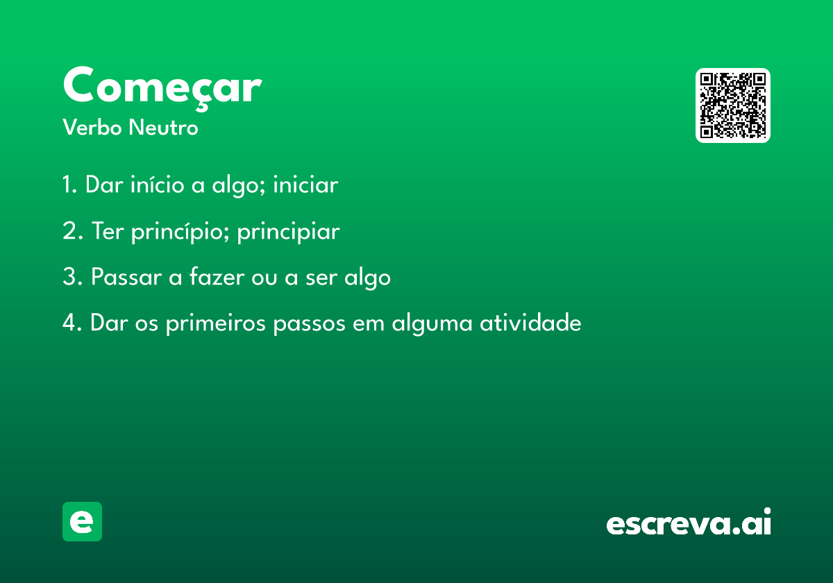 começar