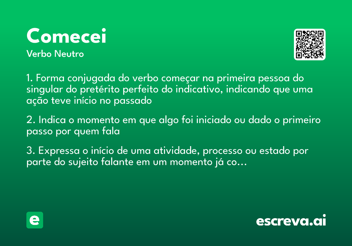 comecei