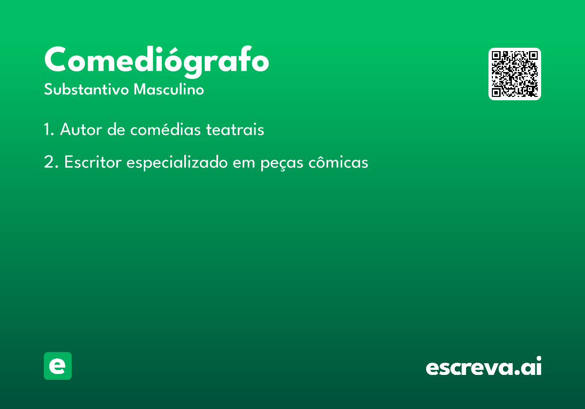 comediógrafo