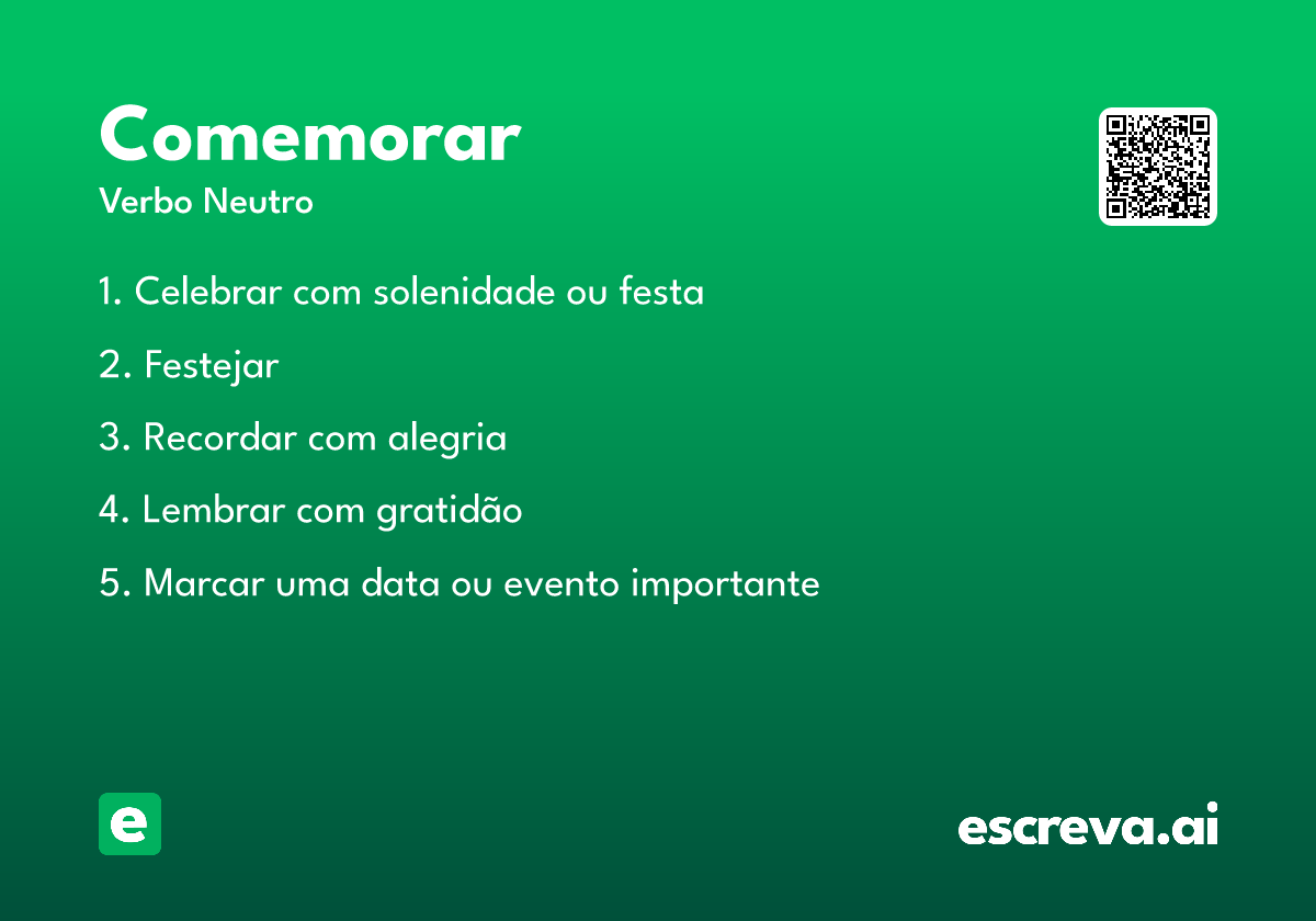 comemorar