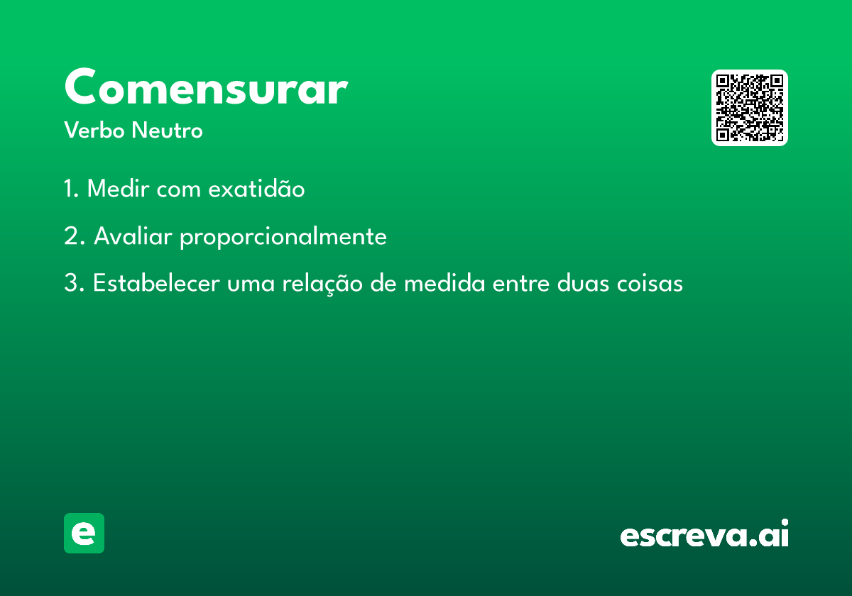 comensurar