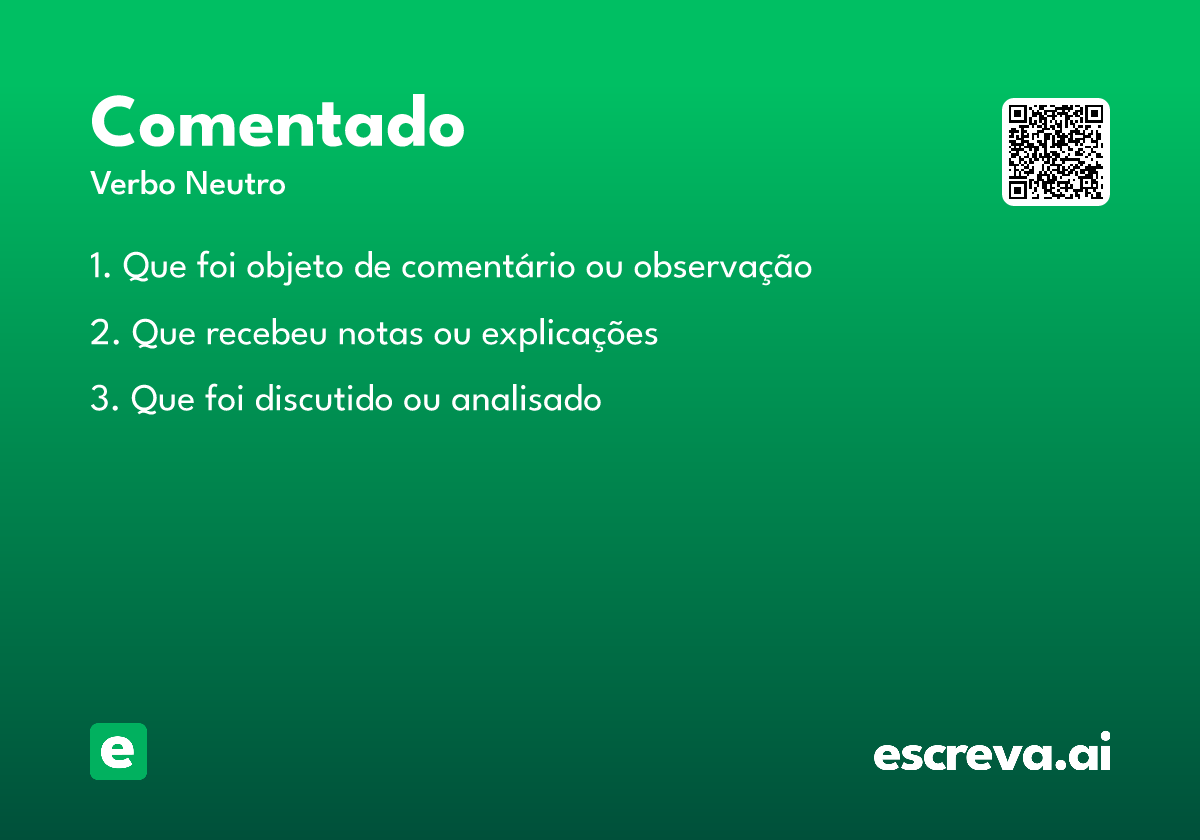 comentado