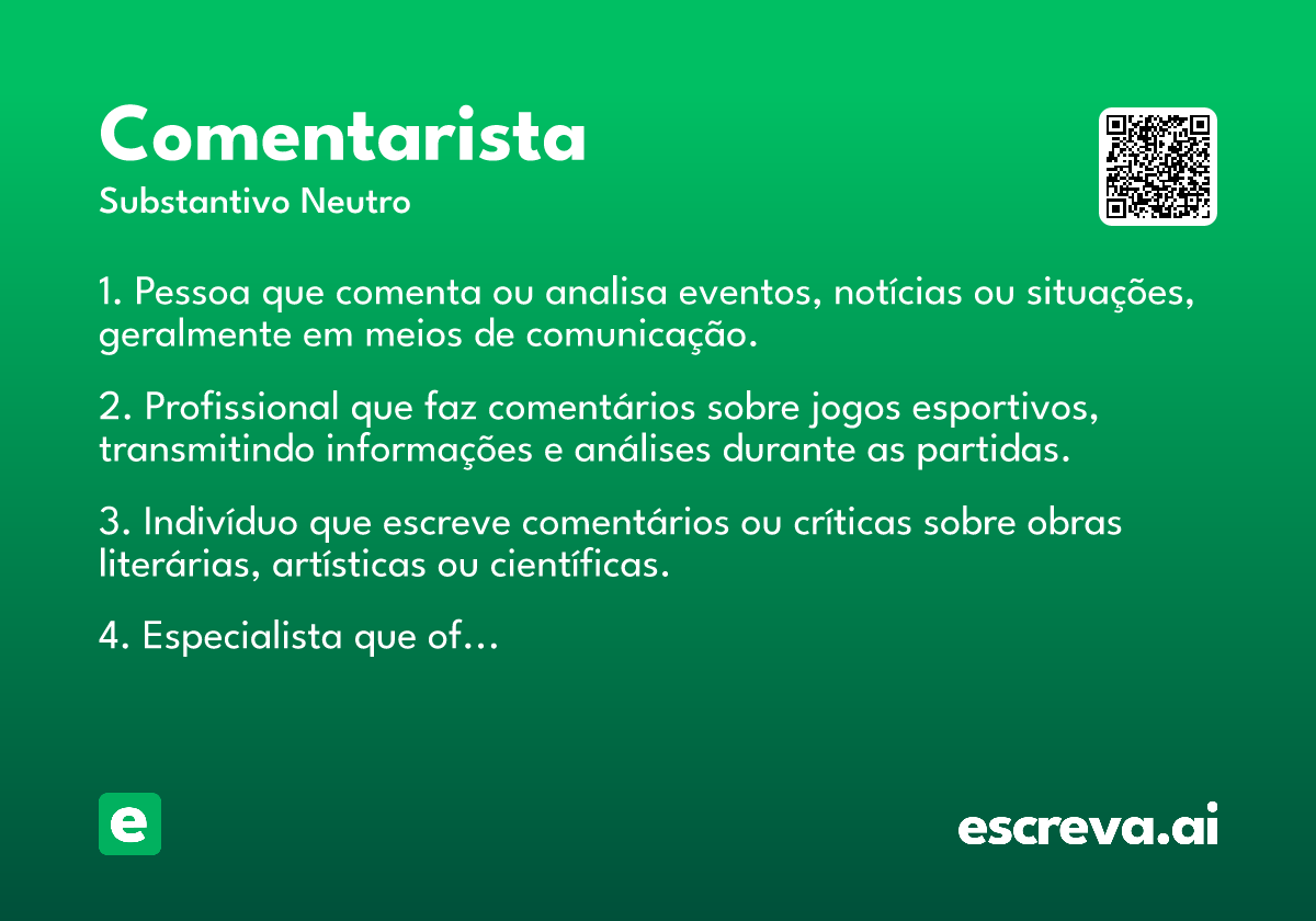 comentarista
