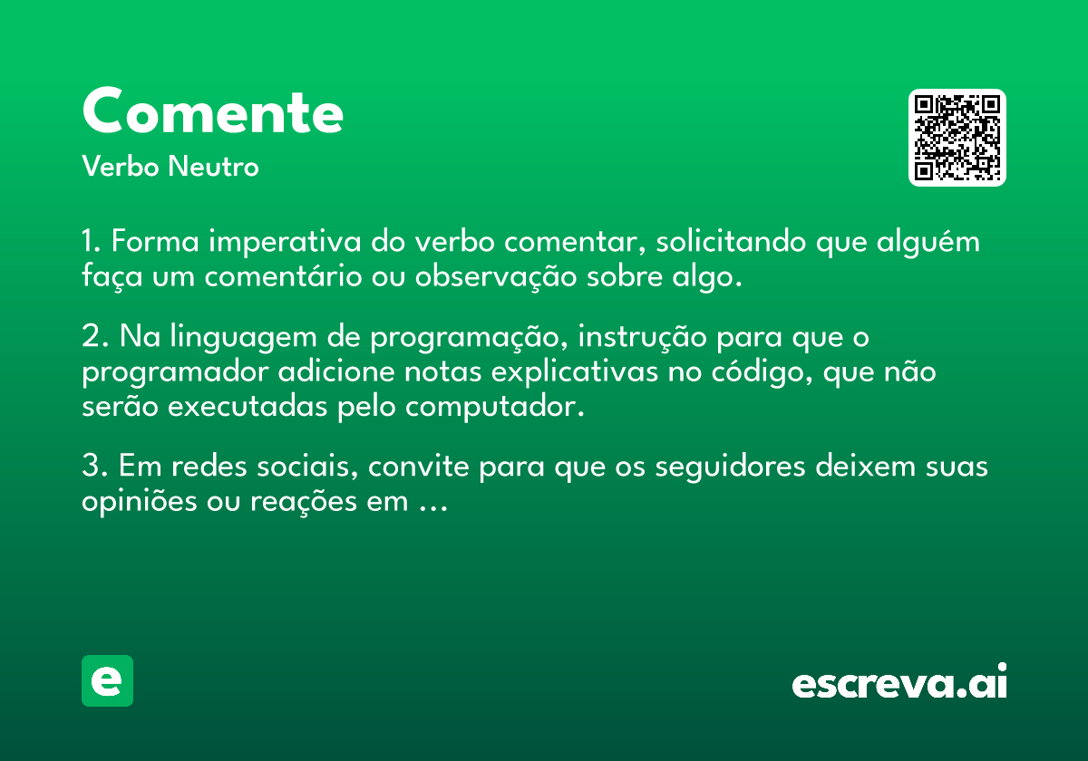 comente