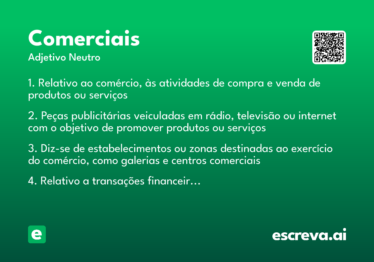 comerciais
