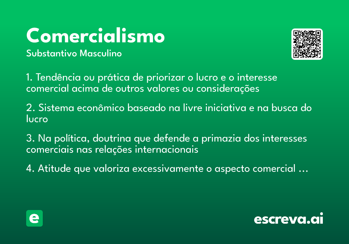 comercialismo