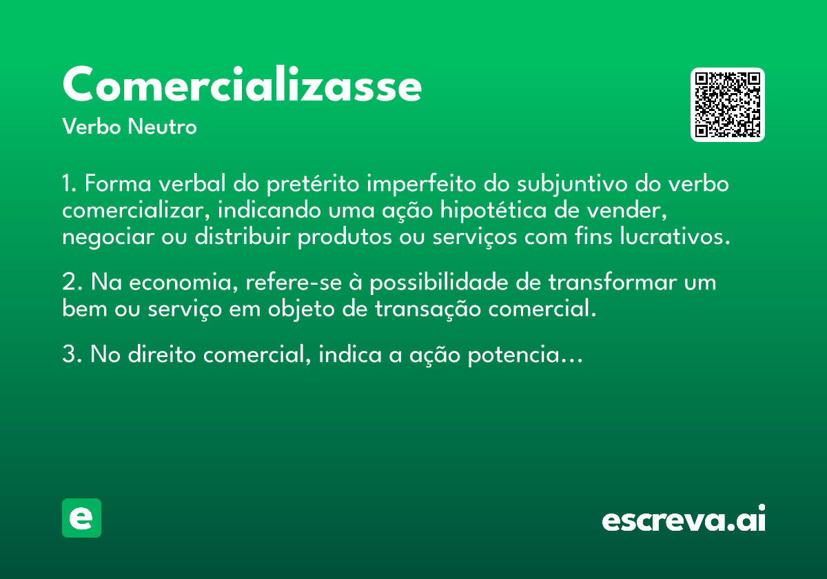 comercializasse