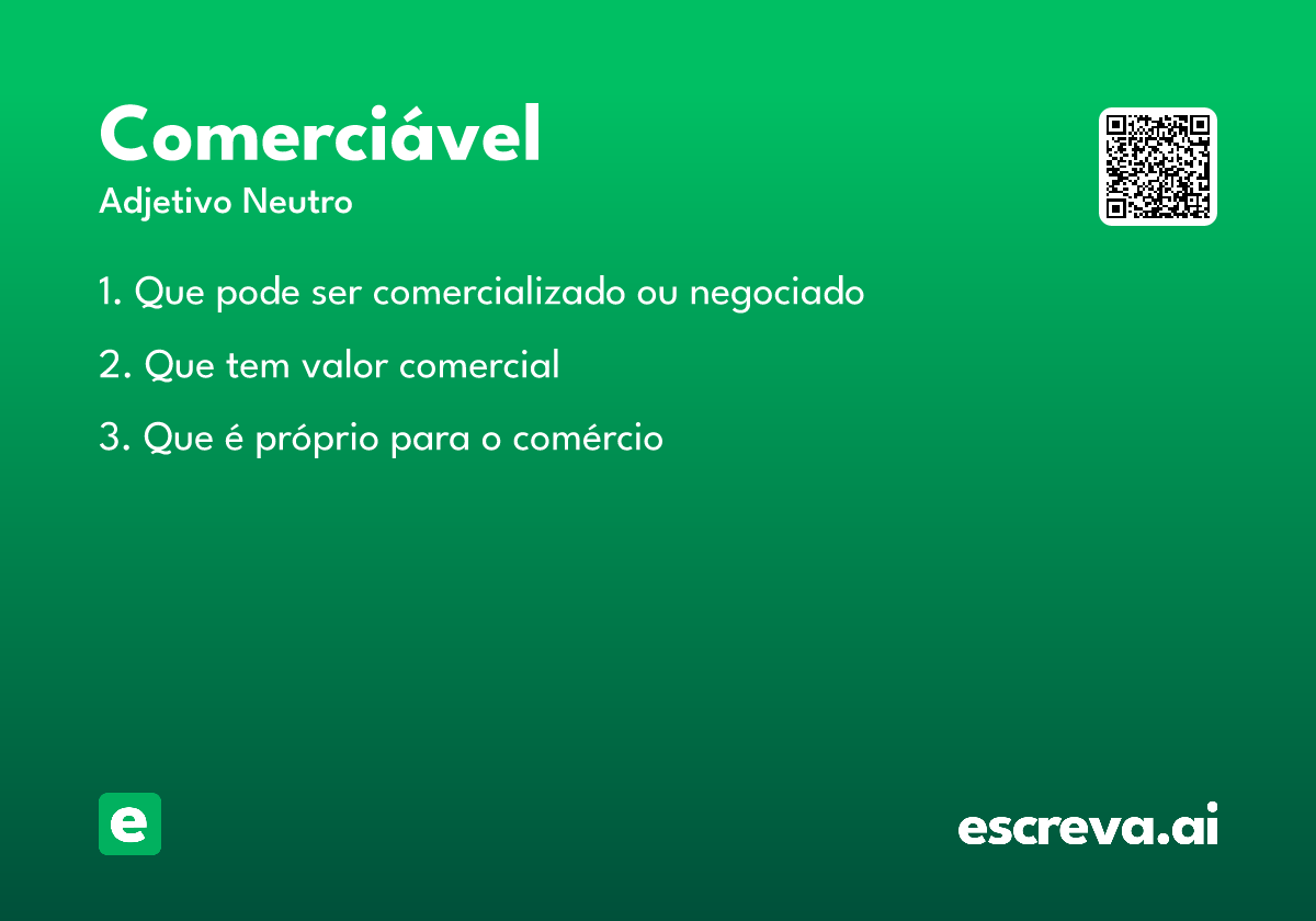comerciável
