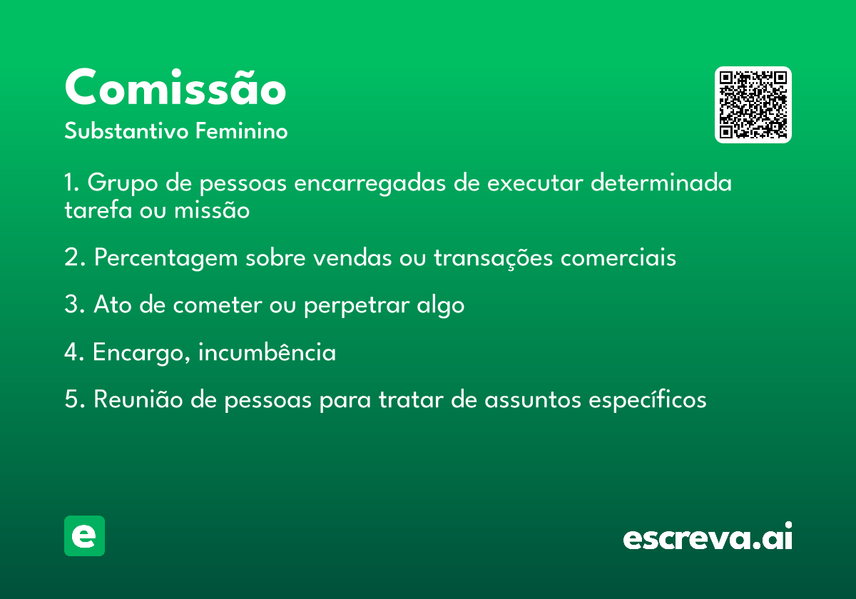 comissão